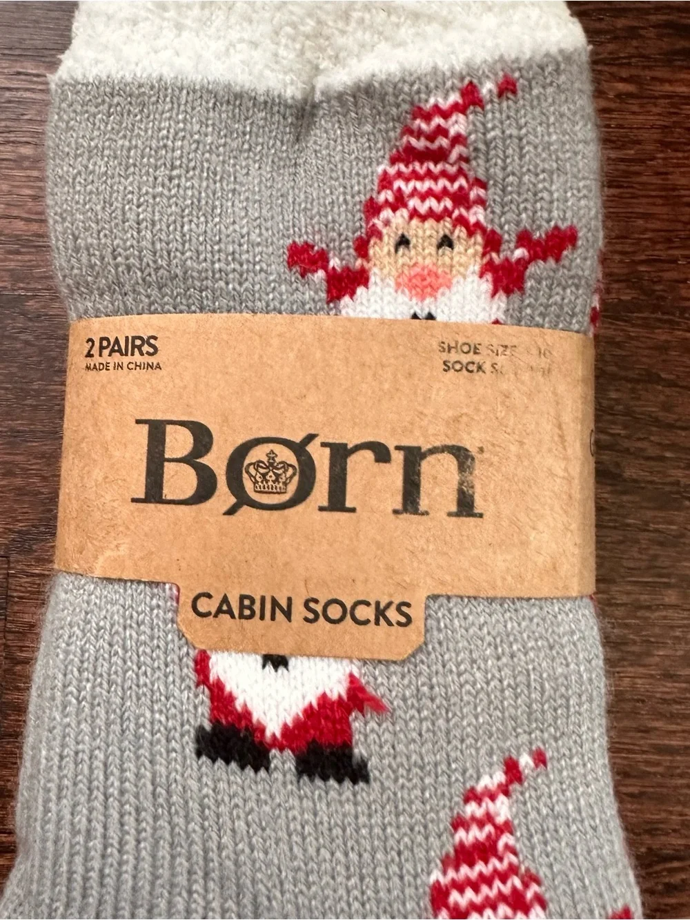 NWT Born holiday cabin socks, 2 pairs